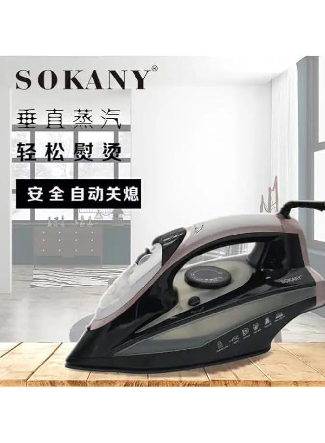 Sokany Garment Iron 2400W - Black - AJ-2053 - Image 3