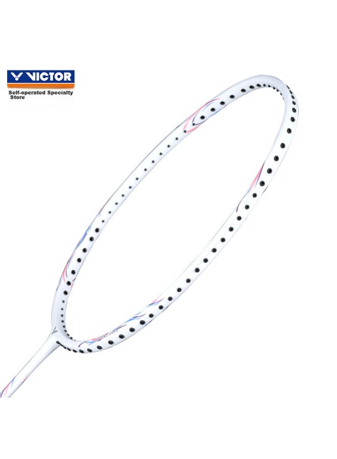 Victor Badminton Racket, Full Carbon Single Racket, High-power Offensive Type Tk-5/j, Light Purple-red/4u, Stringed Racket - Image 5