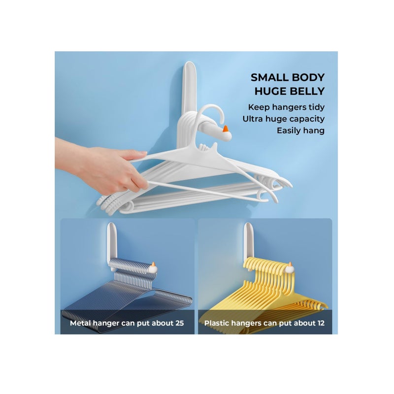 SOLARAE 2 Pack Wall Hooks, Adhesive Hooks for Walls No Damage, Coat Hook with Specially Customized Sealant, Sticky Hooks for Hanging Hangers, Towels, Bags, Clothes, Bathrobes, Paper Rolls - Image 5