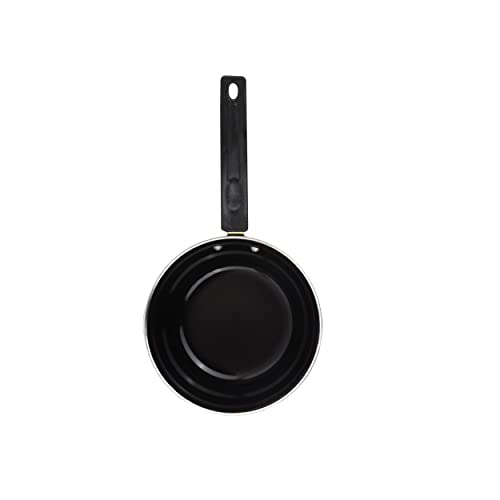 ATEVON 3-Piece Kitchen Accessories Set | Non-Stick Cast Iron Cookware | Induction Friendly Kadai, Saucepan, Fry Pan | Gifts for Women, Wife, Black - Image 3