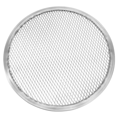 Luxshiny 13 Inch Aluminum Pizza Pan with Holes Mesh Crisper Tray for Even Heat Circulation and Crispy Baking Suitable for Home Kitchen Use - Image 1