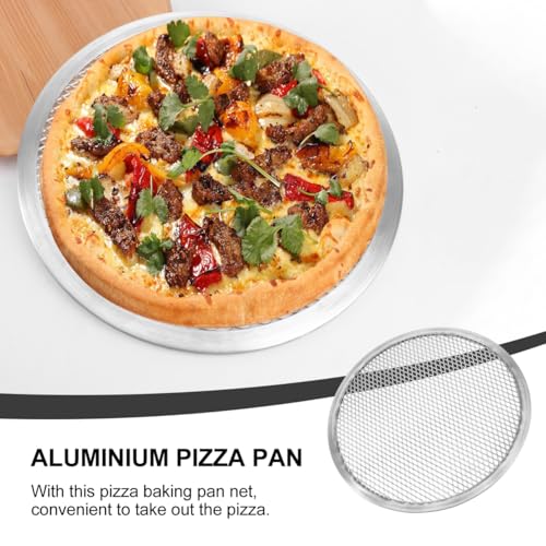 Luxshiny 13 Inch Aluminum Pizza Pan with Holes Mesh Crisper Tray for Even Heat Circulation and Crispy Baking Suitable for Home Kitchen Use - Image 4