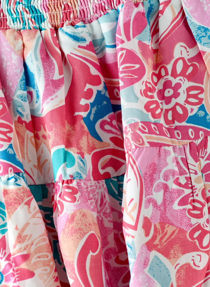 Jelliene Sunshine Twirls: Girls' Flowy Skirt Breezy Comfort & Summertime Flair