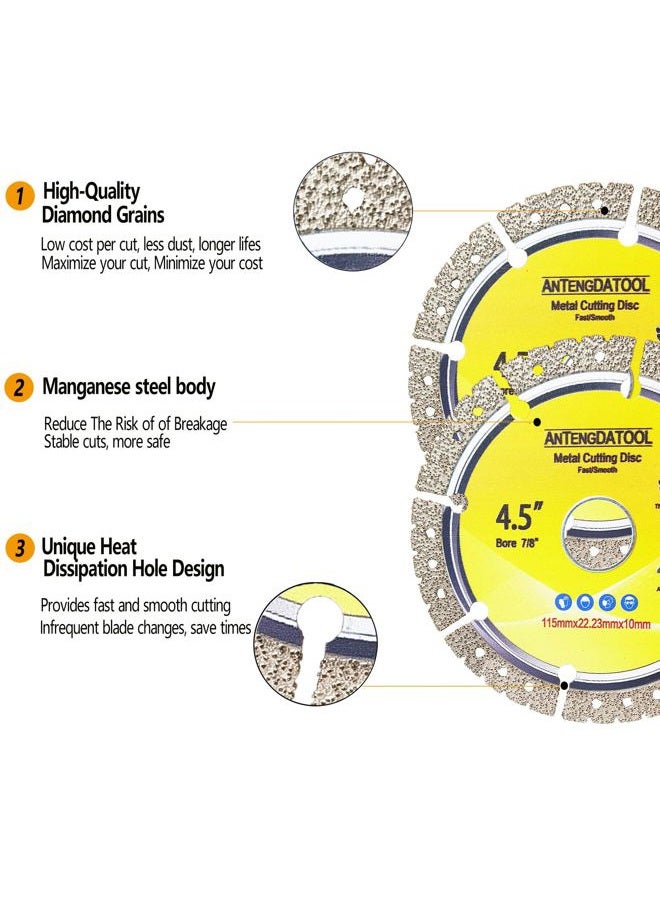 ANTENGDATOOL 7 Inch Metal Cutting Diamond Blade, 7"x 7/8"-5/8" Fast and Smooth Cut Off Wheel for Cast Iron Rebar Carbide Stainless Steel by ANTENGDATOOL - Image 5