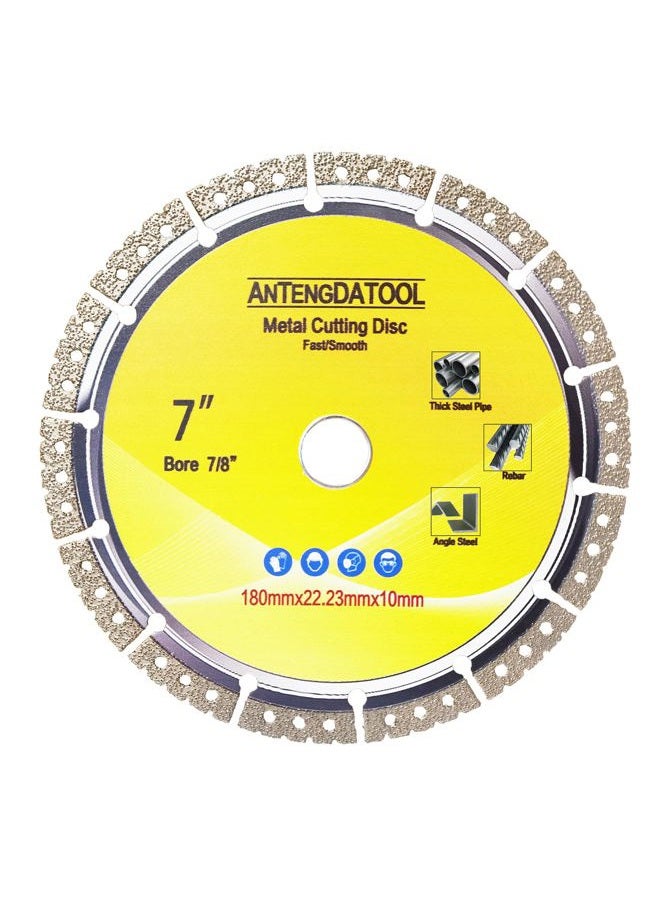 ANTENGDATOOL 7 Inch Metal Cutting Diamond Blade, 7"x 7/8"-5/8" Fast and Smooth Cut Off Wheel for Cast Iron Rebar Carbide Stainless Steel by ANTENGDATOOL - Image 1