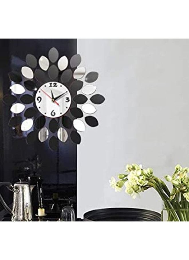 Generic - Modish Acrylic Wall Clock with mirror craft Ideas for Home Decor, room decor, diy projects, diy ideas, diy crafts, diy room decorating, room - Image 1