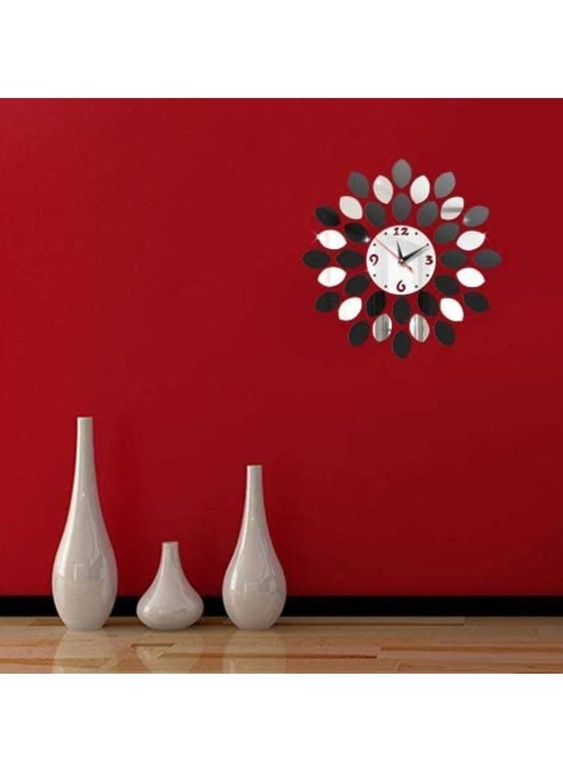 Generic - Modish Acrylic Wall Clock with mirror craft Ideas for Home Decor, room decor, diy projects, diy ideas, diy crafts, diy room decorating, room - Image 1
