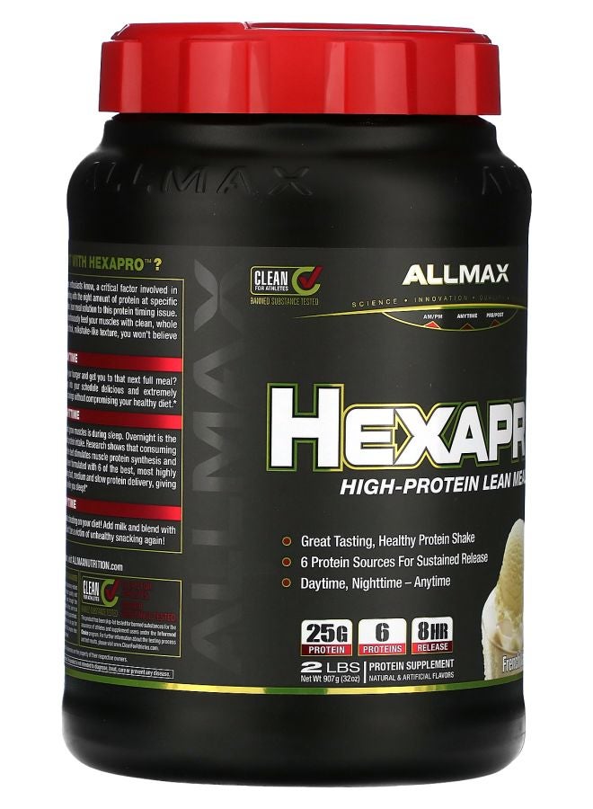 Allmax Hexapro™ High-Protein Lean Meal French Vanilla 2 lbs (907 g) - Image 2