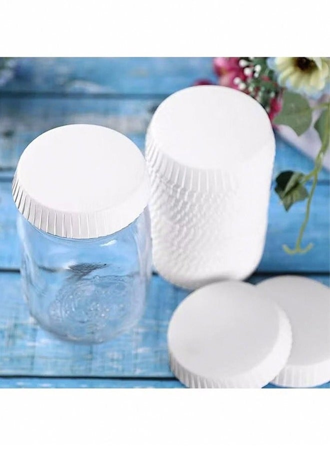 100 Pcs Disposable Paper Cup Covers, Coffee Mug Lid Tea Cup Paper Hot Cup Lids Coffee Cup Covers for Espresso Cold Hot Drinks Tea Coffee Hot Tea Cups White Disposable Coffee Cups Coffee Cup Lids  - Image 3