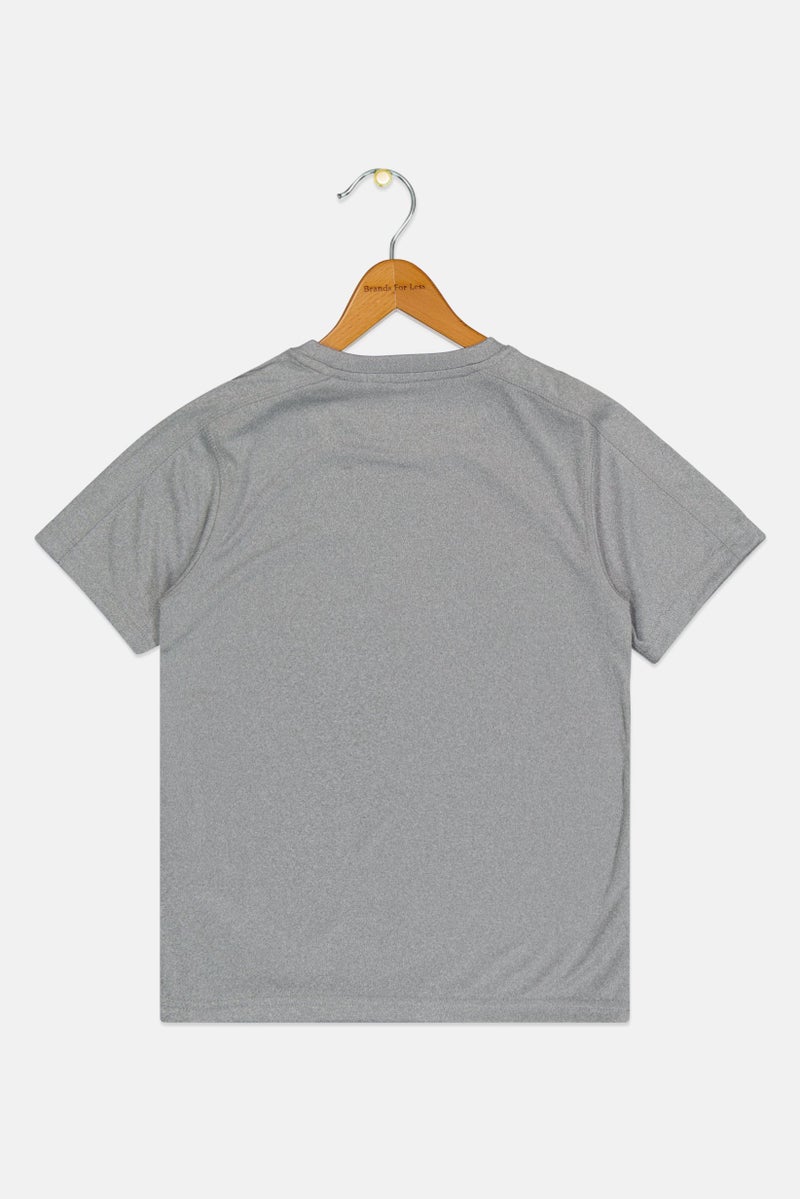 Reebok Kids Boy Short Sleeve Outdoor T-Shirt, Grey - Image 2