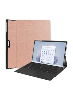 Compatible with Microsoft Surface Pro 11 (2024) 13-inch case PU leather clamshell stand Hard PC back case for Funda Surface Pro 11 tablet case