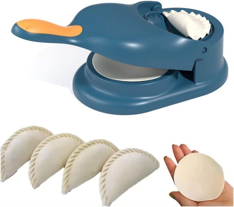 LYAWA 2 in 1 Puri and Momos Maker Machine with Handle, Manual Press Tool for Stuffed Momos, Dumplings, Gujiya, Samosa, Puri Pressing and Dough Shaping (Multicolor) - Image 2