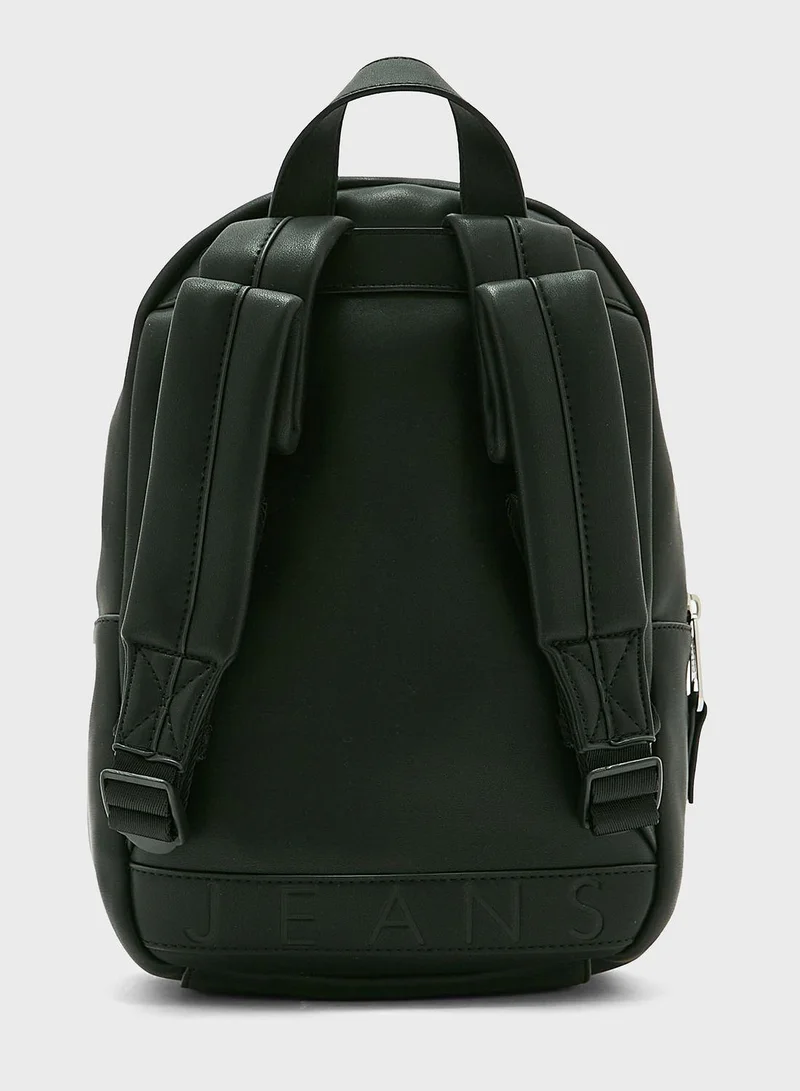 TOMMY HILFIGER Logo Detailed Top Handle Backpack