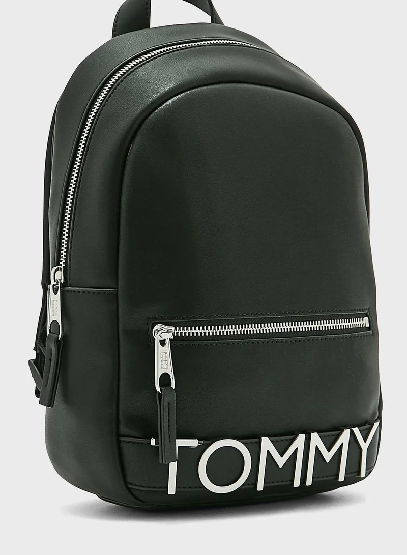 TOMMY HILFIGER Logo Detailed Top Handle Backpack