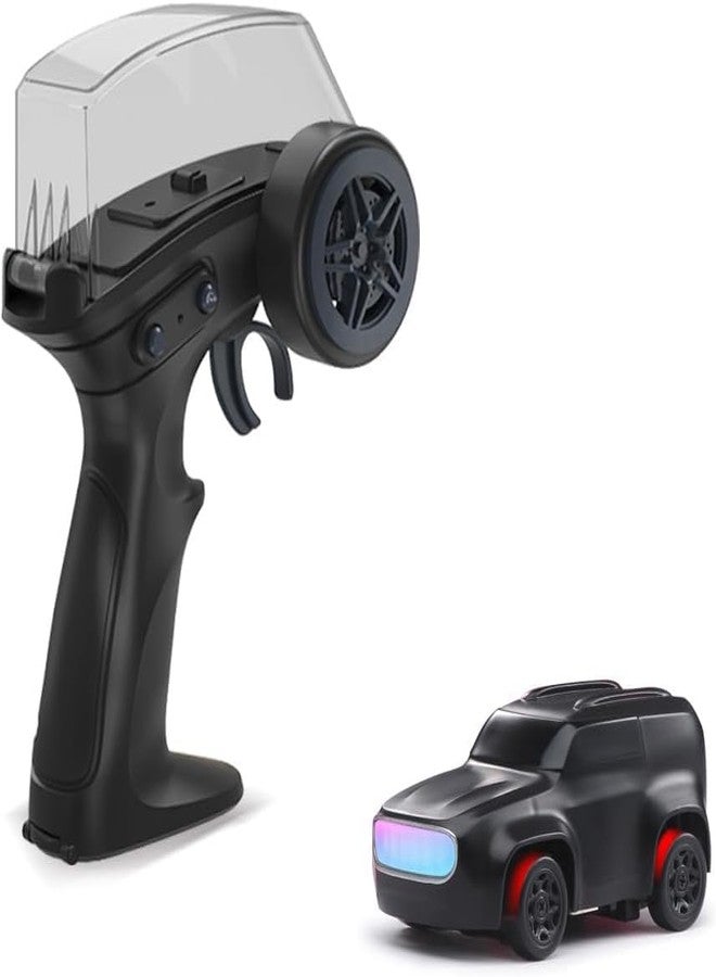 FEXXA سيارة FEXXA Dash للتحكم عن بعد | 2.4 جيجاهرتز، مقياس 1:64 | سيارات تحكم عن بعد، لعبة سيارة تحكم عن بعد، سيارات دريفت للتحكم عن بعد، أغطية عجلات قابلة للتبديل، 4 أوضاع إضاءة ووضعان للسرعة (أسود K12) - Image 1