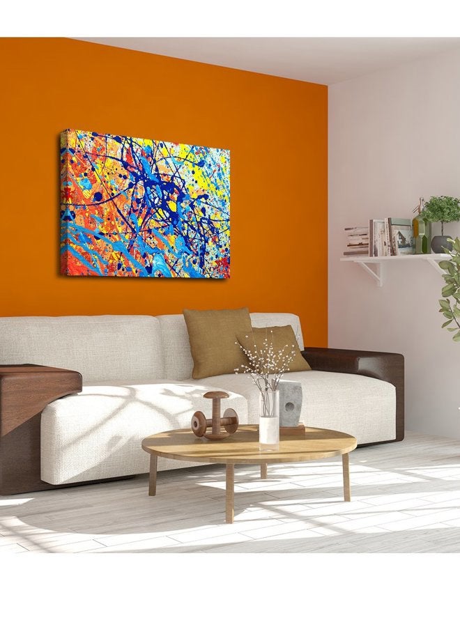 IPIC Abstract Jackson Pollock Style Artwork. Giclee Print on Canvas Wall Art for Home Decor. 36x24 - Image 3