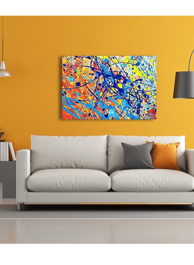 IPIC Abstract Jackson Pollock Style Artwork. Giclee Print on Canvas Wall Art for Home Decor. 36x24 - Image 2