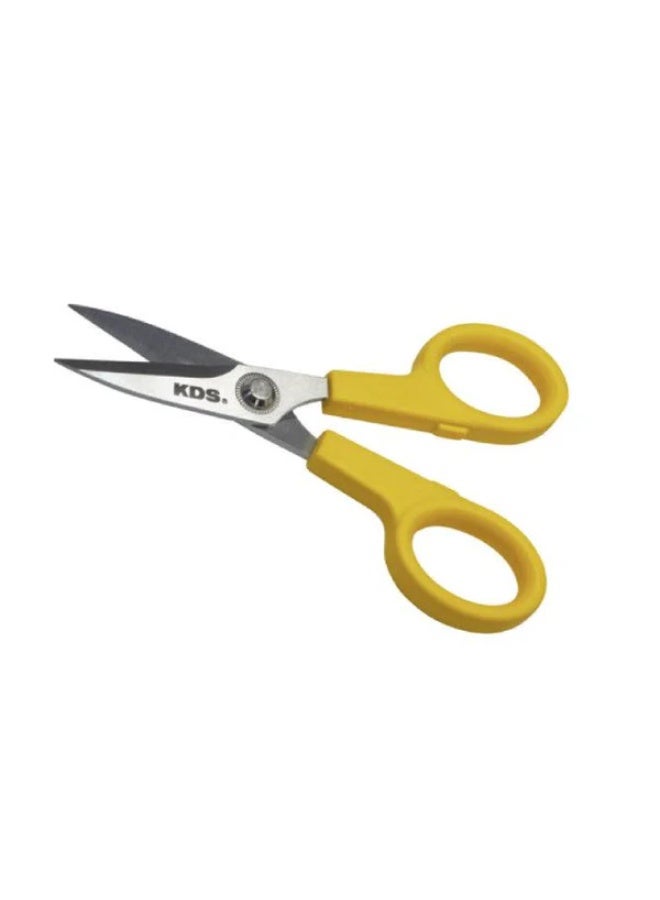 KDS SCISSORS SS 165MM – Stainless Steel Sharp & Durable Scissors (KSC-2 Yellow, Japan) - Image 1