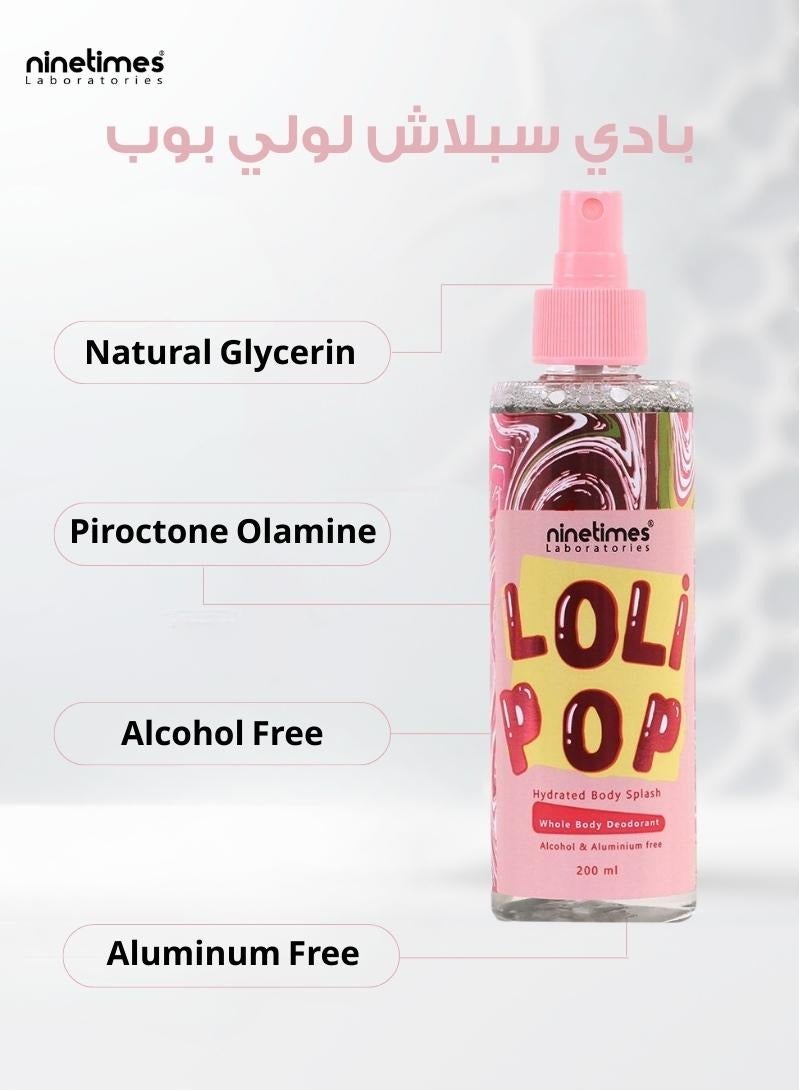 ناين تايمز  بودي سبلاش لولي بوب 200مل - Image 3