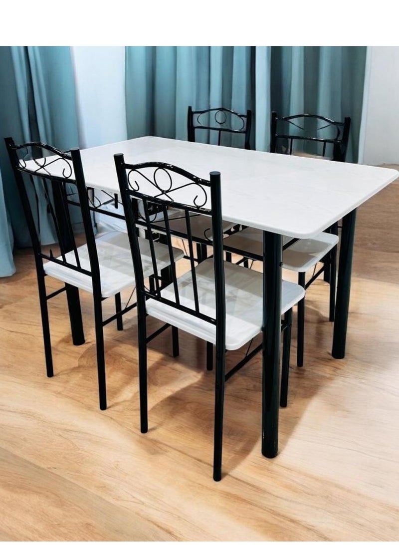 KRESLO Modern Dining Table With 4 Chairs - Practical And Elegant Design - Image 1