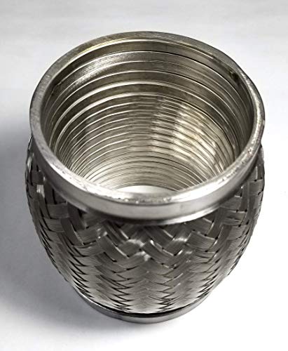Ticon 3" Exhaust Flex Coupling Joint Bellow with Interlock Liner - SS304 - Stainless Steel 3" x 4" OAL - Image 2