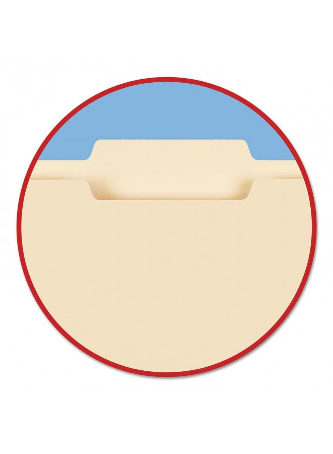 Smead File Folder, 1/3-Cut Tab, Center Position, Letter Size, Manila, 100 per Box (10332) - Image 2