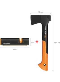 Fiskars Chopping Axe Xs-X7 + Axe and Knife Sharpener 