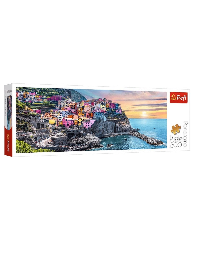 تريفل - بازل بانوراما فيرنازا عند غروب الشمس، إيطاليا 500 قطعة - 29516 - Image 1