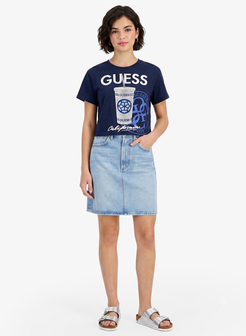 GUESS Youth Graphic Crew Neck T-Shirt - Image 4