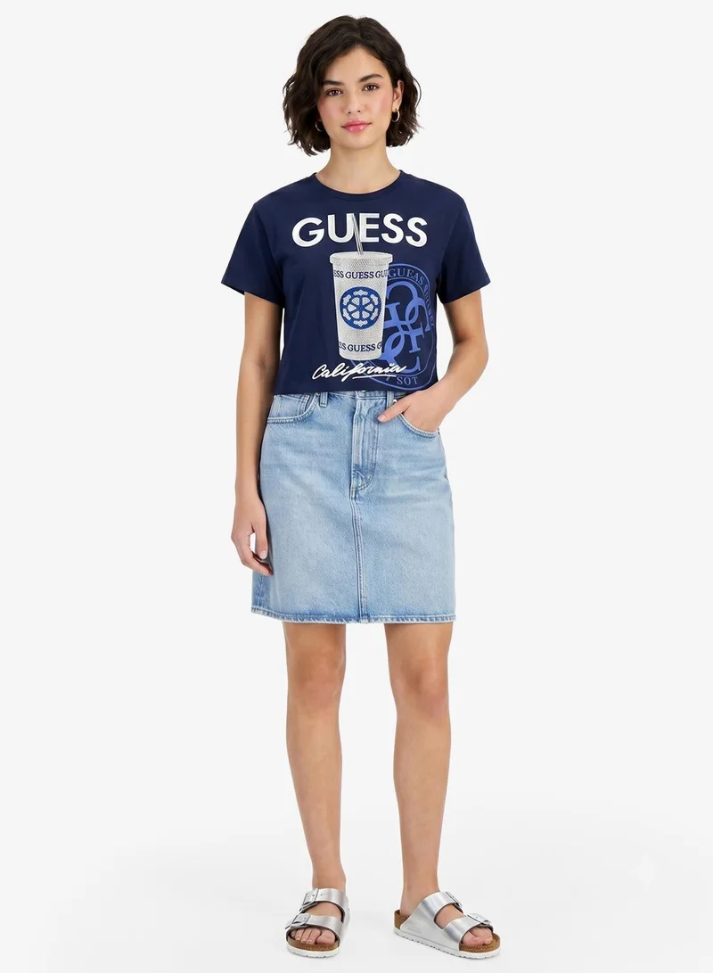 GUESS Youth Graphic Crew Neck T-Shirt