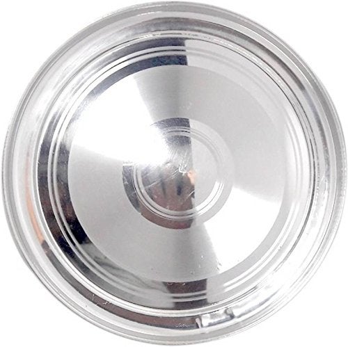 AIA India Round Stainless Steel Dinner Plates Serving Dinner Dishes| Diameter 10.00 Inch | Set of 4 - Image 1