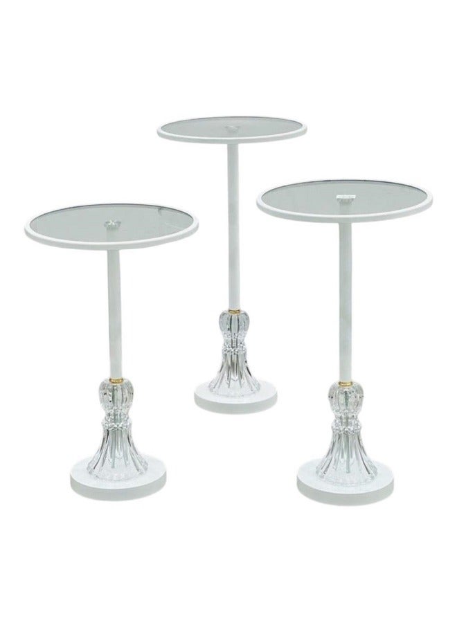 Generic 3-piece side serving tables for an elegant and perfect home, suitable for serving coffee and tea 