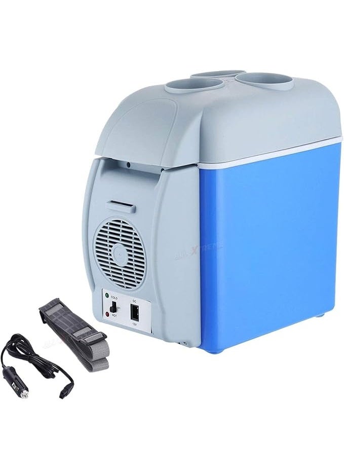 Portable Mini Car Refrigerator, 12V - 7.5L, with Cooling, Heating, and Keep Warm Functions, Multifunctional, Portable for Drinks and Travel, for Car and Home - Image 1
