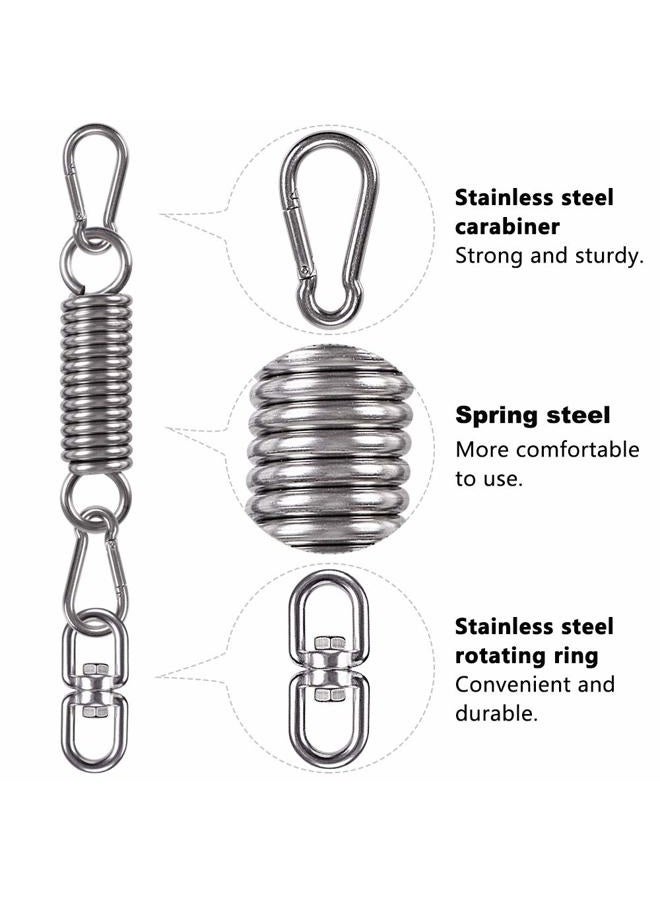 WAREMAID hammock chair hanging kit swing spring hardware, heavy duty suspension swivel hanger hook for punching bags, heavy bag, hanging chair, rocking seat, porch swing, garden, 550 lb - Image 2