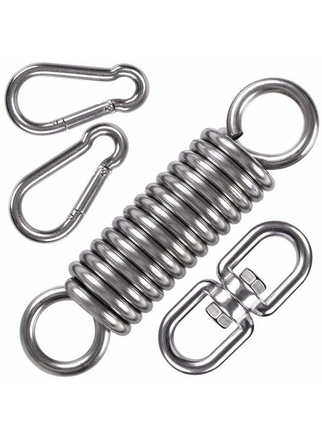 WAREMAID hammock chair hanging kit swing spring hardware, heavy duty suspension swivel hanger hook for punching bags, heavy bag, hanging chair, rocking seat, porch swing, garden, 550 lb - Image 1