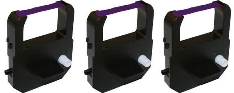 COMPUMATIC (3 Pack) Ribbon Cartridge for Lathem 100E, 700E, 900E, 1000E, 1500E, 1600E, 5000EP, 7000E, 7500E, LT5000, VIS6008, and Acroprint M150MC4, ES700, ES900, 39-0121-004 (Purple Ink) - Image 4