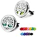 RoyAroma Car Air Freshener 2PCS 30mm Car Aromatherapy Essential Oil Diffuser Stainless Steel Cars Diffuser with Vent Clip 12 Felt Pads - Image 2