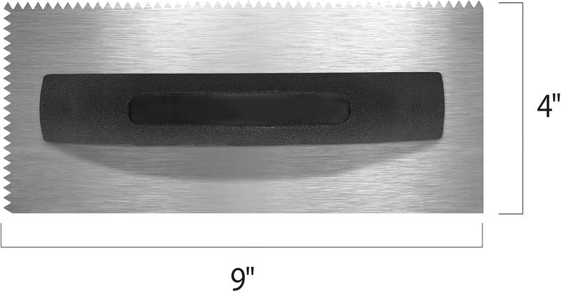 QEP 3/16" x 5/32" V-Notch Economy Flooring Trowel - Image 5