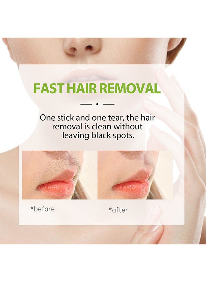 SUMAX Facial Wax Strips, Wax Strips for Hair Removal, Double Sides Facial Body Wax Strips, Waxing Kit with 30 Face Wax Strips and 4 Calming Oil Wipes, Ideal for Home Waxing - Image 4