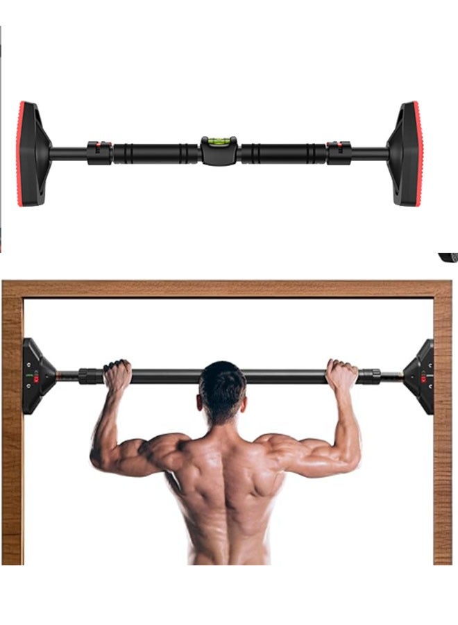 EHOME Pull Up Bar,Adjustable Width Locking Mechanism Chin up Bar without Screws - Strength Training Push-up Bar for Doorway with Non-slip Comfort for Home Gym Upper Body Workout - Image 1