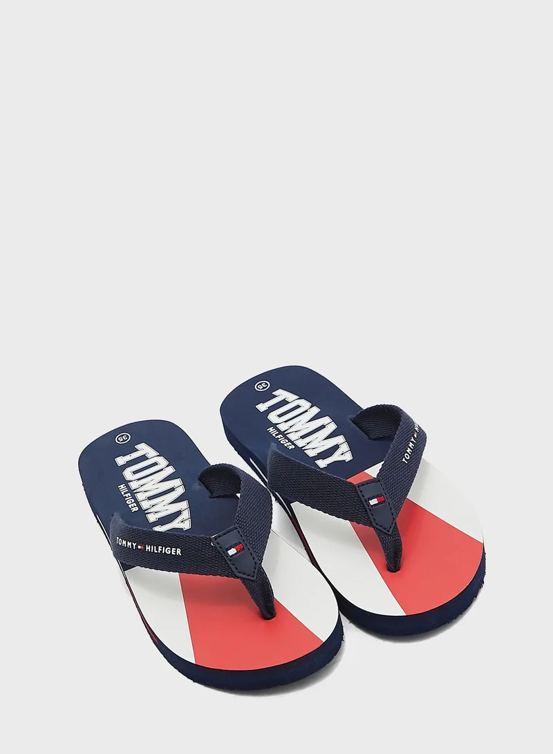 TOMMY HILFIGER Kids Slip On Flip Flop
