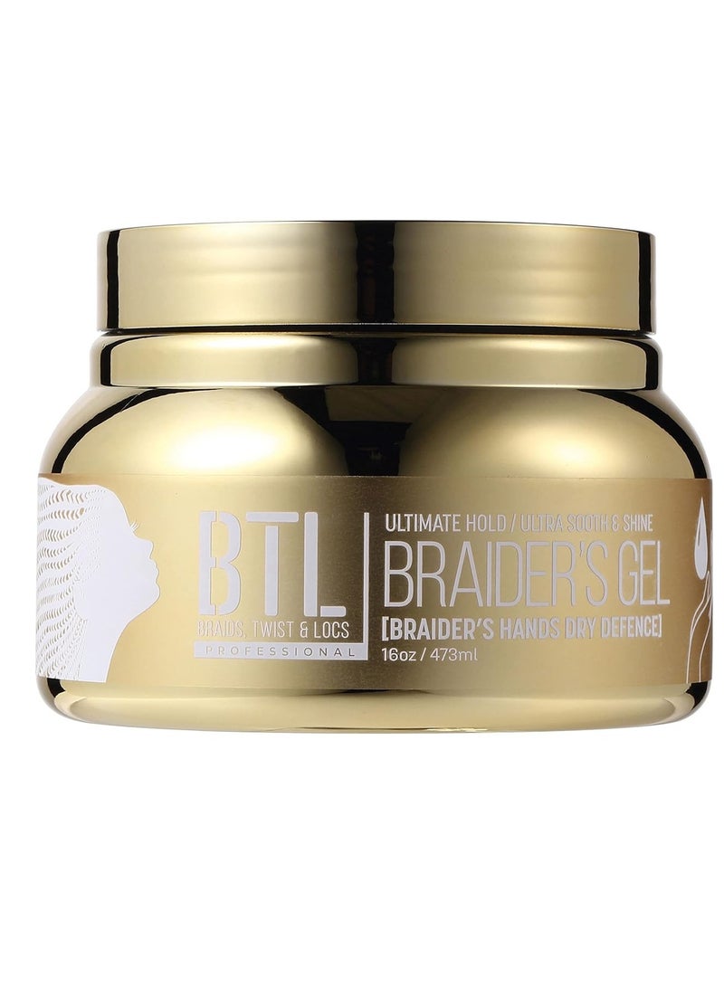 BTL BTL Braider's Hands Dry Defense Ultimate Hold Conditioning Gel 16 OZ BTLG04-16 0 - Image 1