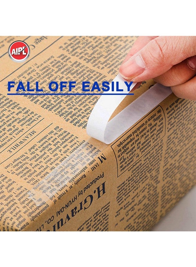 AIPL Double Sided Tape 0.6" Inch X 30 Meter Double Coated Multipurpose Tissue Tape Craft DIY Tape White Color for LED Strip Light Office Home Car Décor - Image 3