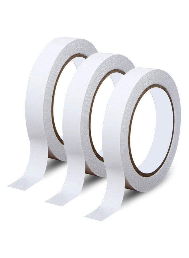 AIPL Double Sided Tape 0.6" Inch X 30 Meter Double Coated Multipurpose Tissue Tape Craft DIY Tape White Color for LED Strip Light Office Home Car Décor - Image 1