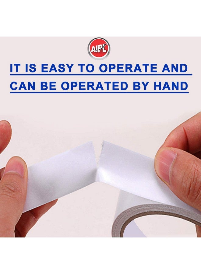 AIPL Double Sided Tape 0.6" Inch X 30 Meter Double Coated Multipurpose Tissue Tape Craft DIY Tape White Color for LED Strip Light Office Home Car Décor - Image 2