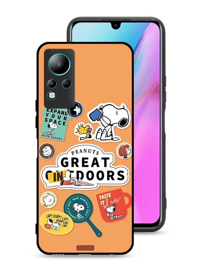 Tolwak Infinix Note 11 Protective Case Cover Peanuts Stickers - Image 1