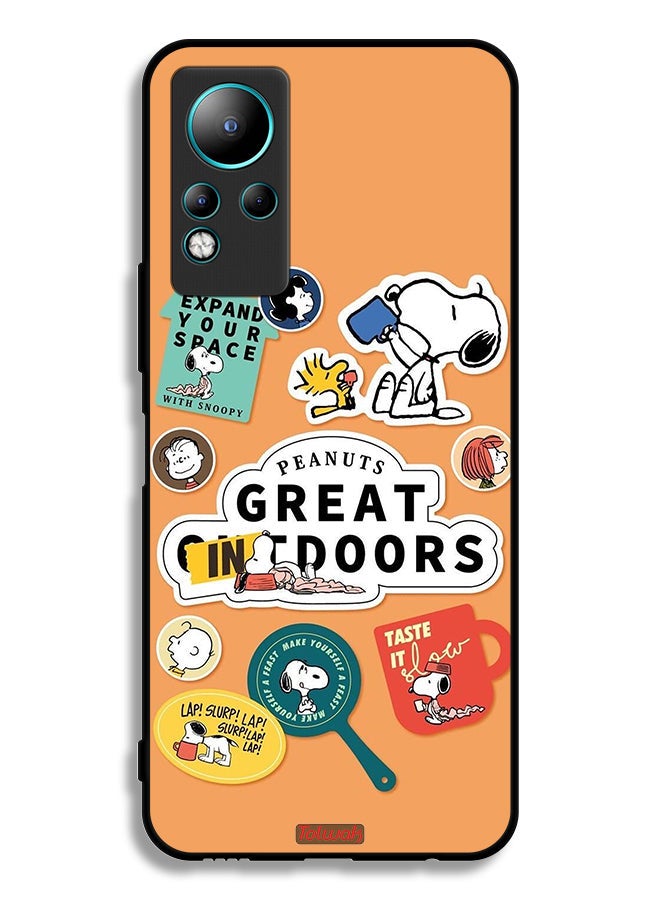 Tolwak Infinix Note 11 Protective Case Cover Peanuts Stickers - Image 2