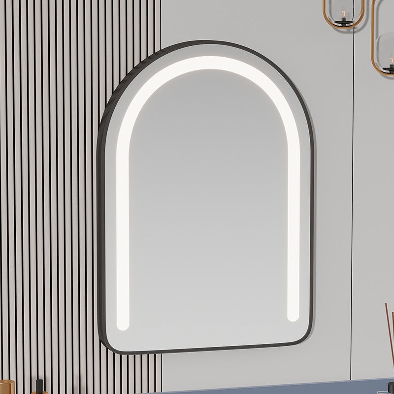 Desktop Arched Led Makeup Mirror With Lamp Wall-Mounted Smart Dressing Mirror Wall-Mounted Mirror Bathroom Mirror - Image 5