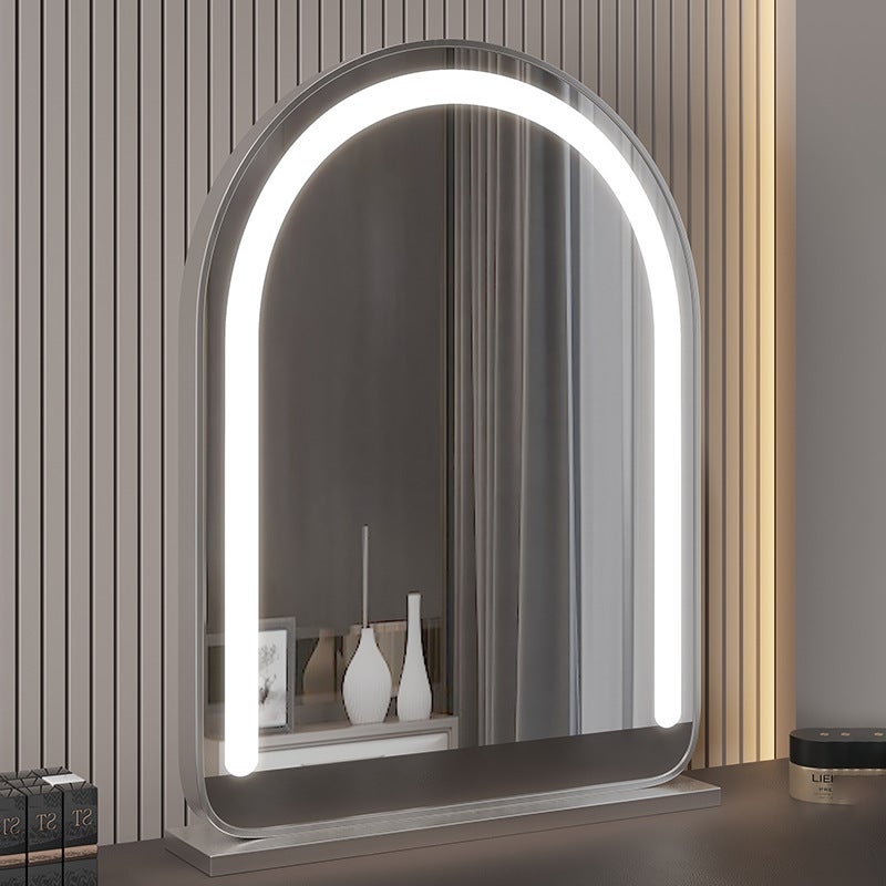 Desktop Arched Led Makeup Mirror With Lamp Wall-Mounted Smart Dressing Mirror Wall-Mounted Mirror Bathroom Mirror - Image 4