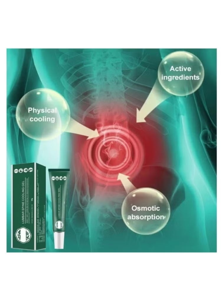 APDMP Lumbar Spine Cooling Gel 20g – Cold Compress Pain Relief Gel for Back & Muscle Soothing - Image 2